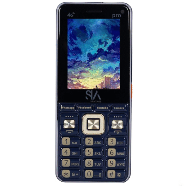 SiaVolt All New PRO 4G Touch & Type 4G Volte Dual Sim Keypad Mobile With 2.8" Display, Blue